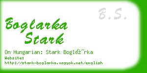 boglarka stark business card